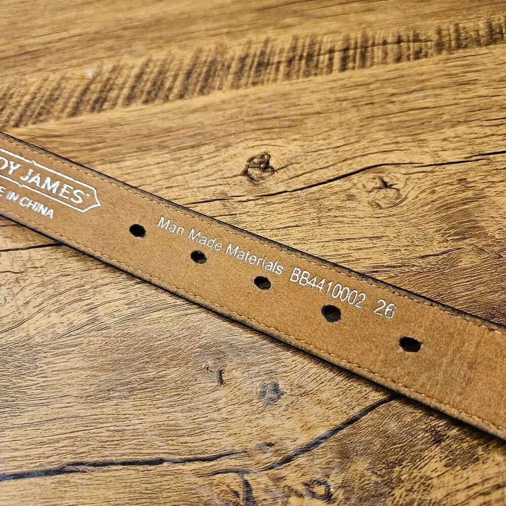 Cody James Brown Etched Western Belt size 26